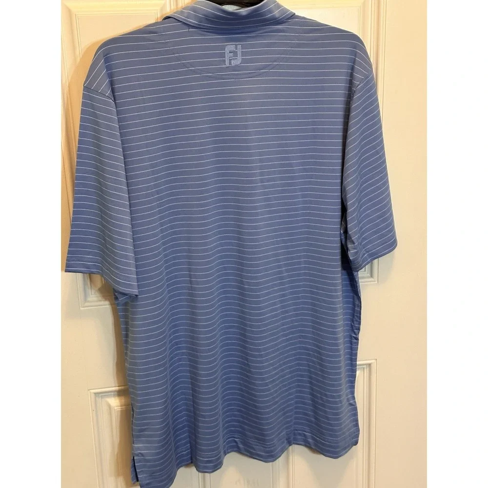 FootJoy Polo Men XL Blue‎ Athletic Fit Golf Performance Shirt With Tags - Picture 6 of 10